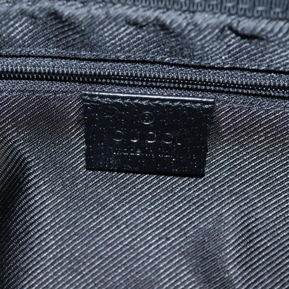 GUCCI GG Canvas Pouch Black 153129 Auth - Picture 9 of 15
